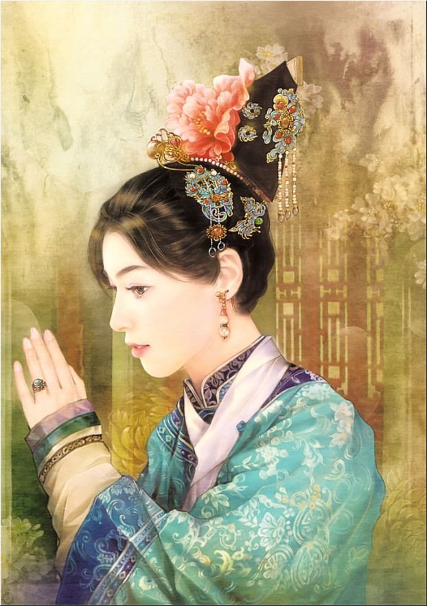 中国古典女性插画欣赏