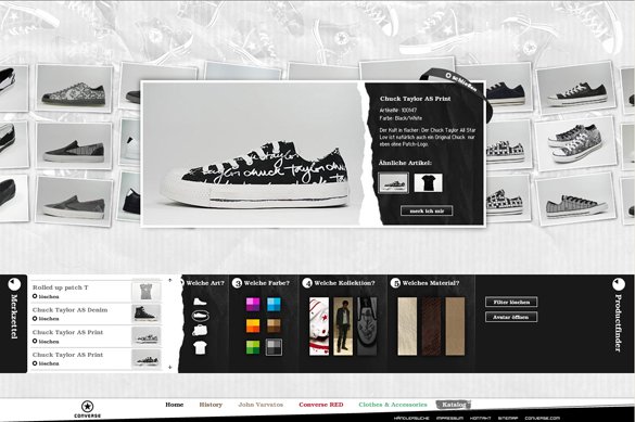 运动品牌Converse(匡威)网站设计欣赏