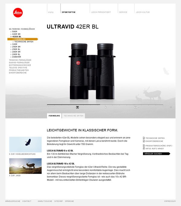 Leica相机网页设计欣赏