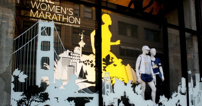 运动品牌Nike woman专卖店室内展示设计