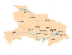 湖北省地图矢量素材(EPS格式)