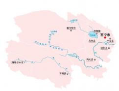 青海省地图矢量素材(EPS格式)