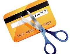 信用卡和剪刀矢量素材