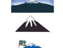 富士山矢量素材