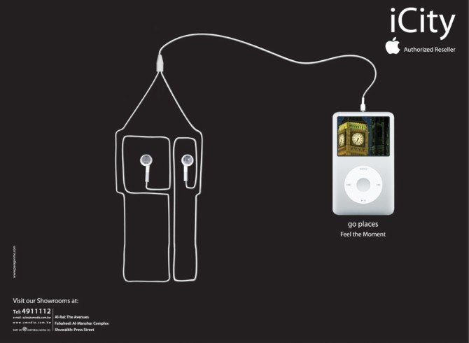 iCity:苹果 iPod 平面广告设计