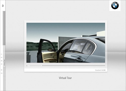 BMW宝马3系网页界面设计