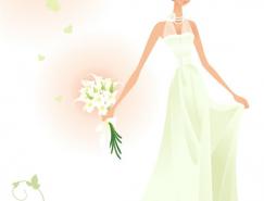 美丽的婚纱新娘矢量素材(26)