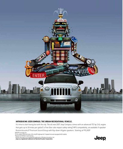 Jeep Compass指南者平面广告欣赏