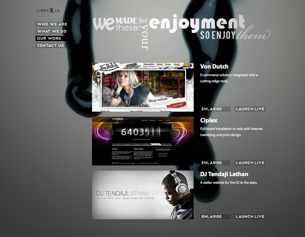 Links LA web设计机构互动网站设计