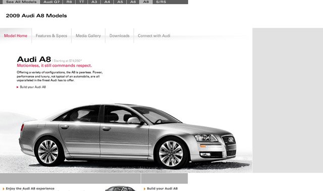 30个顶级汽车品牌网站设计欣赏
