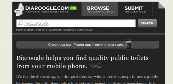 Diaroogle.com - screen shot.