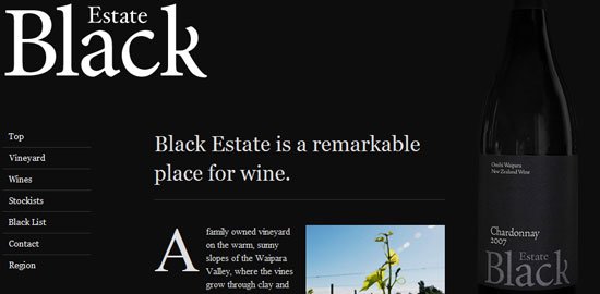 Black Estate Vineyard - screen shot.