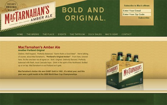 MacTarnahan's Brewing Company - screen shot.