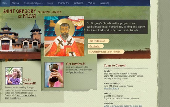 St. Gregory’s - screen shot.