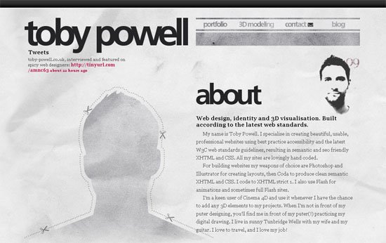 toby-powell.co.uk - screen shot.