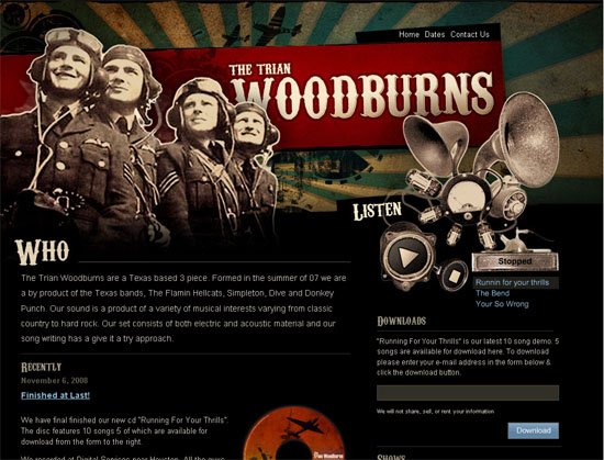 The Trian Woodburns - screen shot.