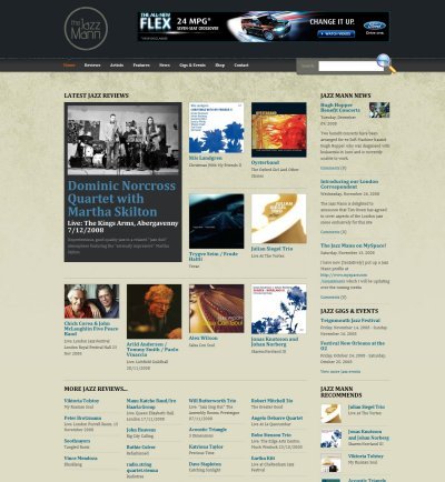 国外35个音乐产业相关网站设计欣赏