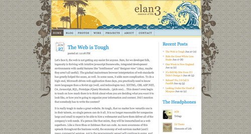 Beautiful Designs - elan3.com : Tim Sears' blog and personal site of web and .NET development.