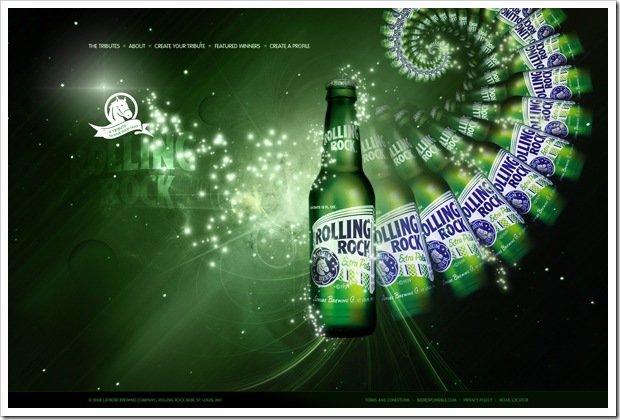 国外饮料和酒品牌平面及网页设计