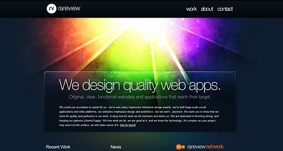 25个独特的优秀网页界面设计