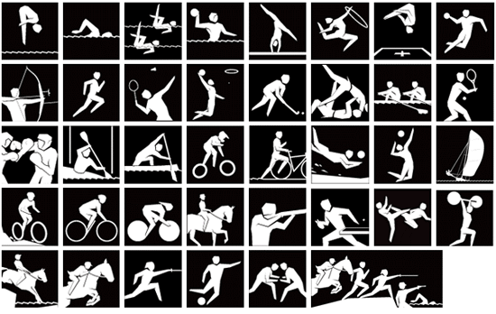 2012年伦敦奥运会体育图标公布
