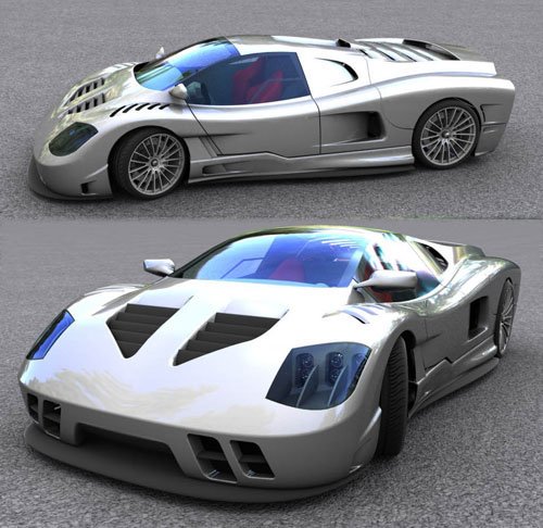 gtr car final renders 3D model