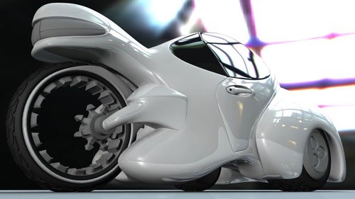 White Concept Car 3D model