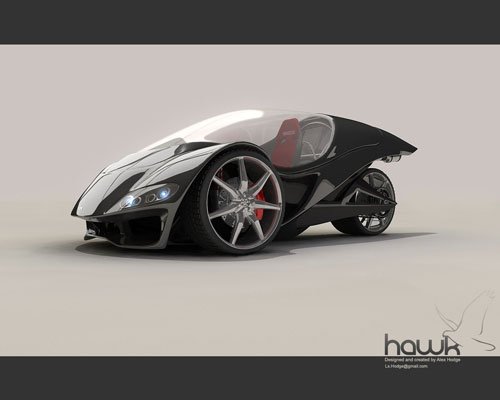 Hawk car 3D model