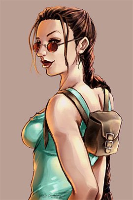 古墓丽影游戏女主角Lara Croft插画欣赏