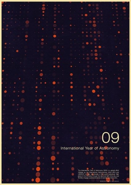 Simon Page设计的2009国际天文年海报