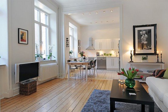 瑞典开放式小户型公寓设计