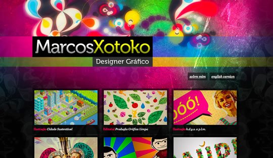 55个色彩丰富的网页设计欣赏