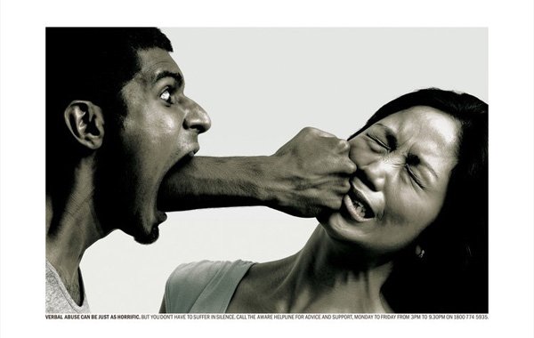 一组反对家庭暴力公益广告