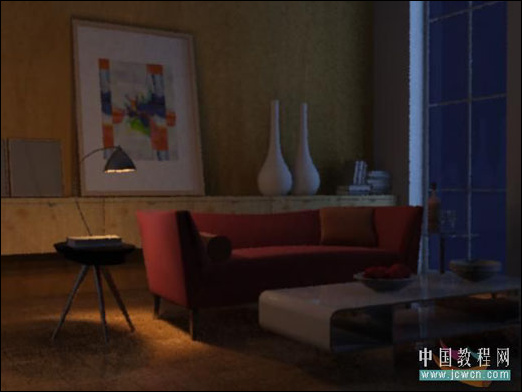 3ds MAX教程：室內空間夜景布光手法