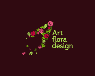 标志设计元素运用实例：植物，树木和鲜花