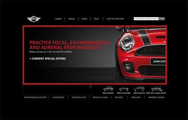 car webpage design - MINI
