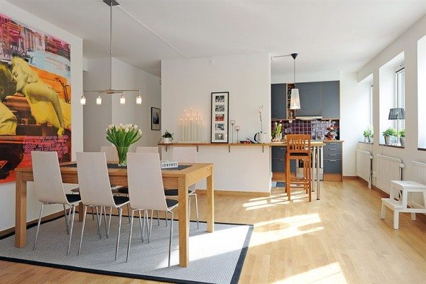 美学和功能完美结合：北欧漂亮的公寓装修设计