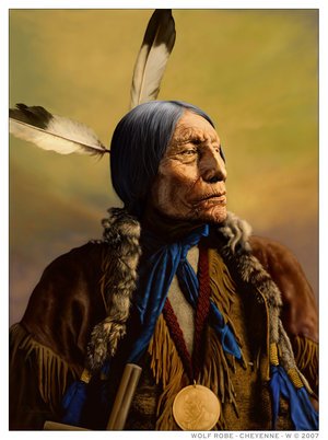 Wendelin印第安人肖像插画欣赏