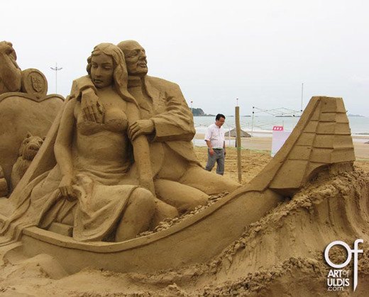 富有创意和吸引力的沙雕艺术作品
