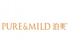 泊美(Pure&Mild)化妆品标志矢量图