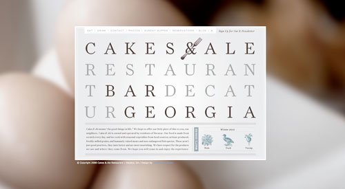 35款国外个性餐厅网站设计