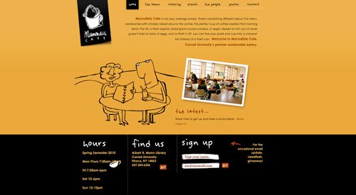 35款国外个性餐厅网站设计