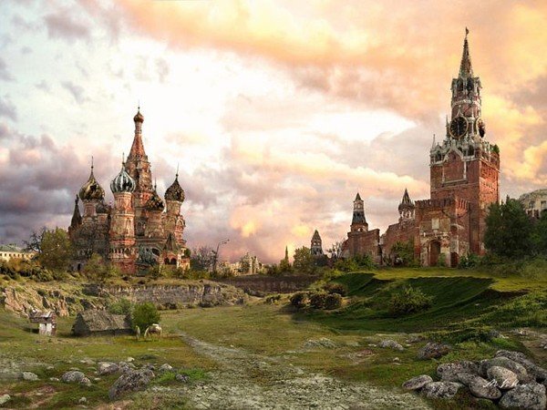 Vladimir Manyuhin画笔下的末日来临之后的世界