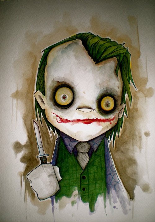 动漫人物：小丑The Joker插画欣赏