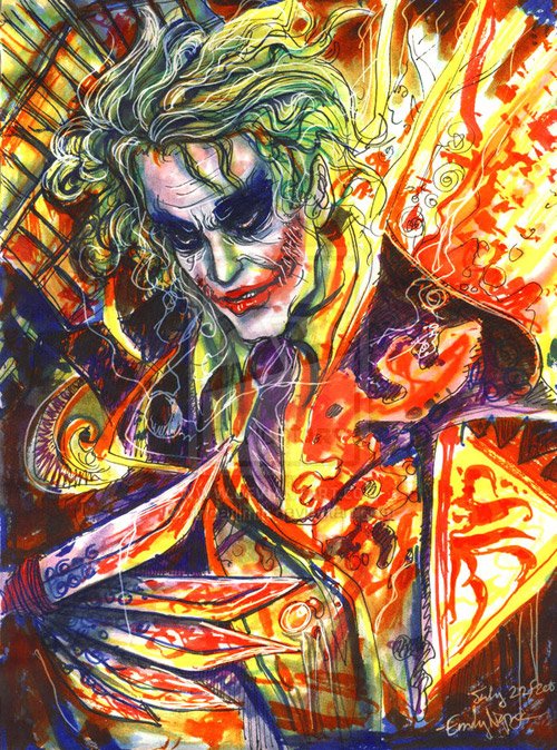 动漫人物：小丑The Joker插画欣赏