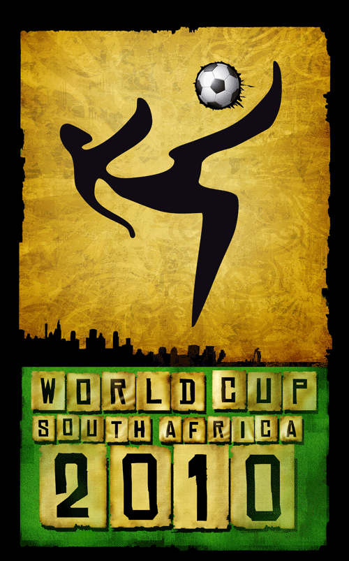 2010年南非世界杯海报设计欣赏