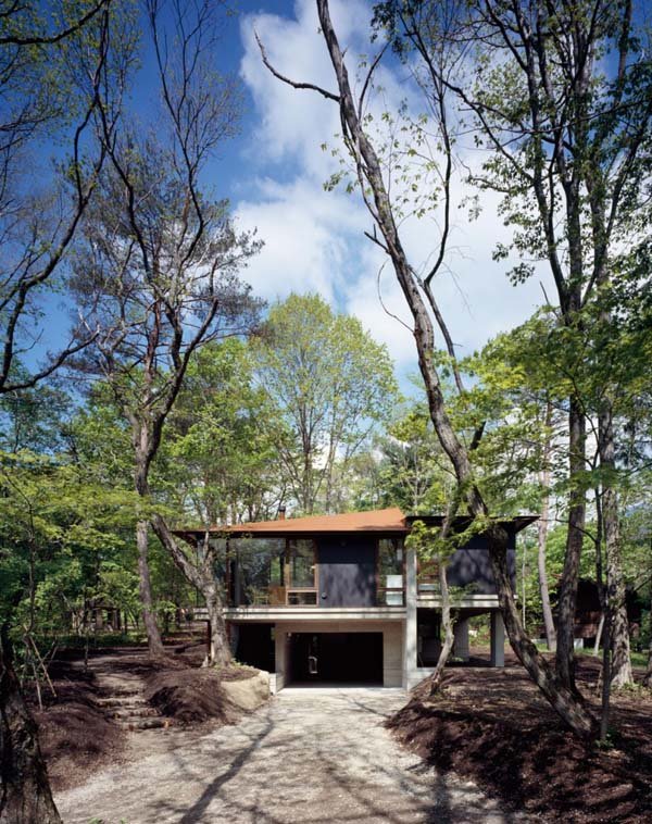 环抱大自然：日本VILLA-K现代山顶别墅