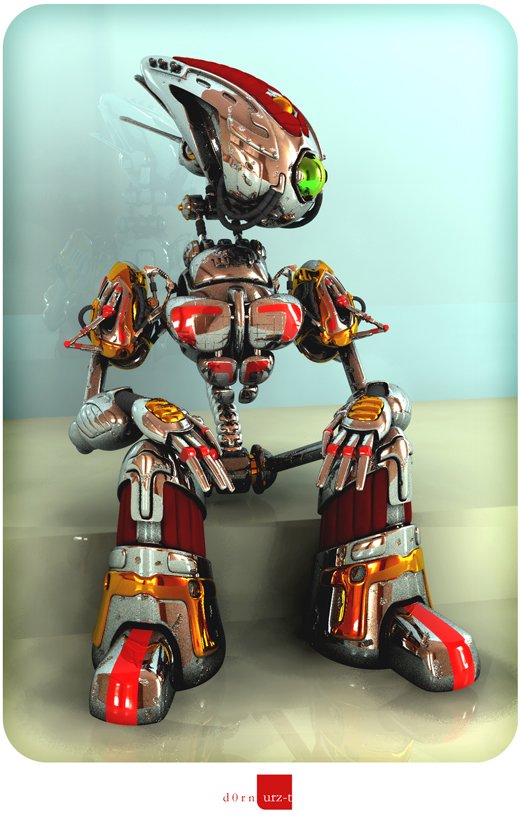 40个超酷3D机器人艺术作品