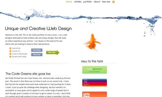 30个水为主题风格的网站设计