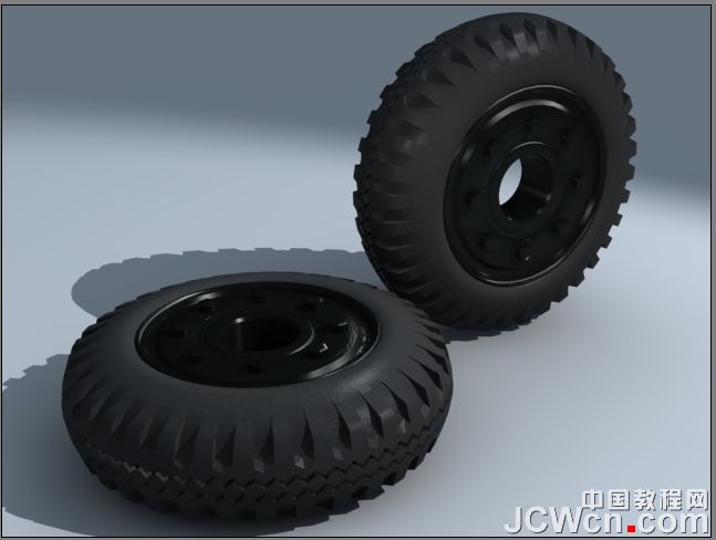 3ds MAX建模實例教程:制作汽車輪胎_webjx.com